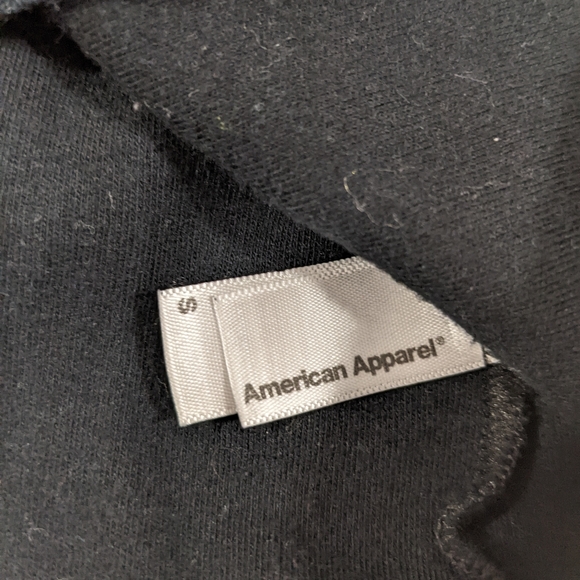 American Apparel black cotton stretch Bodycon Pencil skirt size S - Picture 2 of 2